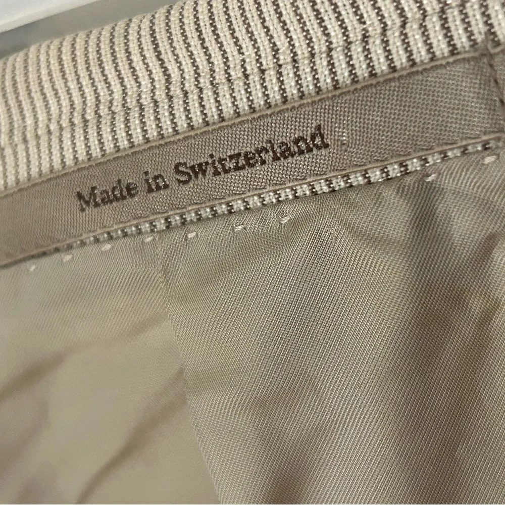 Vintage Gucci Men's Cream Single Breasted Blazer Wool Blend - Picture 9 of 13